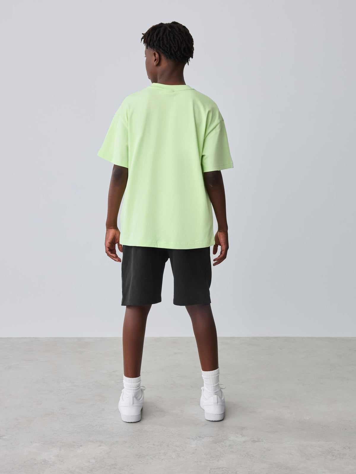 Baker by Ted Baker Lime Green/Black Baker by Ted Baker Oversized T-Shirt and Shorts Set - image 3