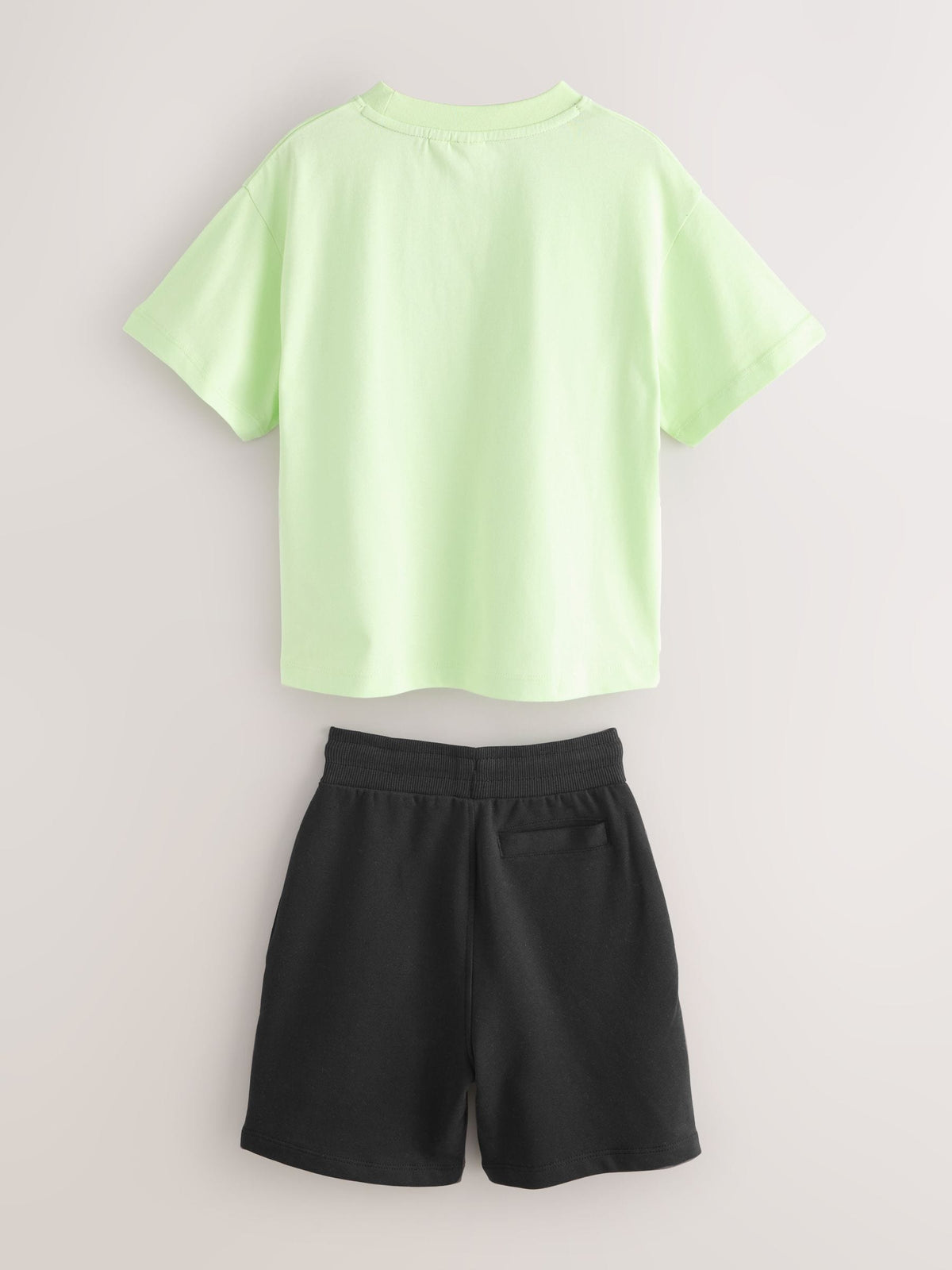 Baker by Ted Baker Lime Green/Black Baker by Ted Baker Oversized T-Shirt and Shorts Set - image 6