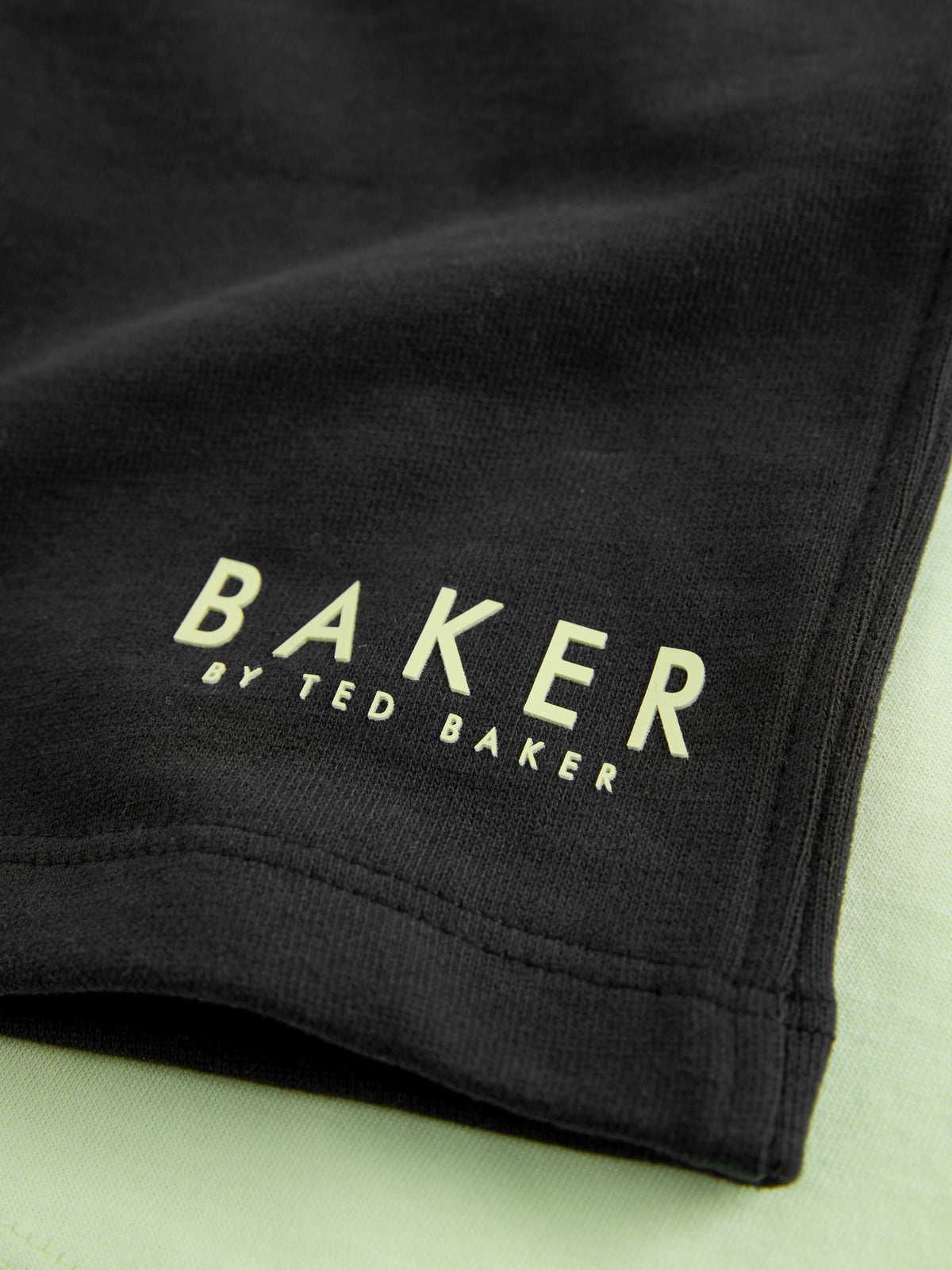 Baker by Ted Baker Lime Green/Black Baker by Ted Baker Oversized T-Shirt and Shorts Set - image 9