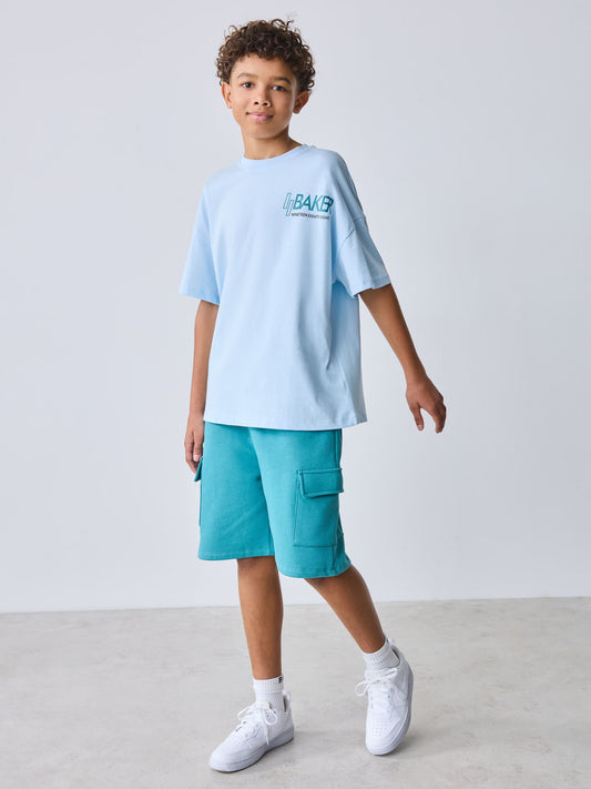 Baker by Ted Baker Oversized Graphic T-Shirt and Shorts Set image 1