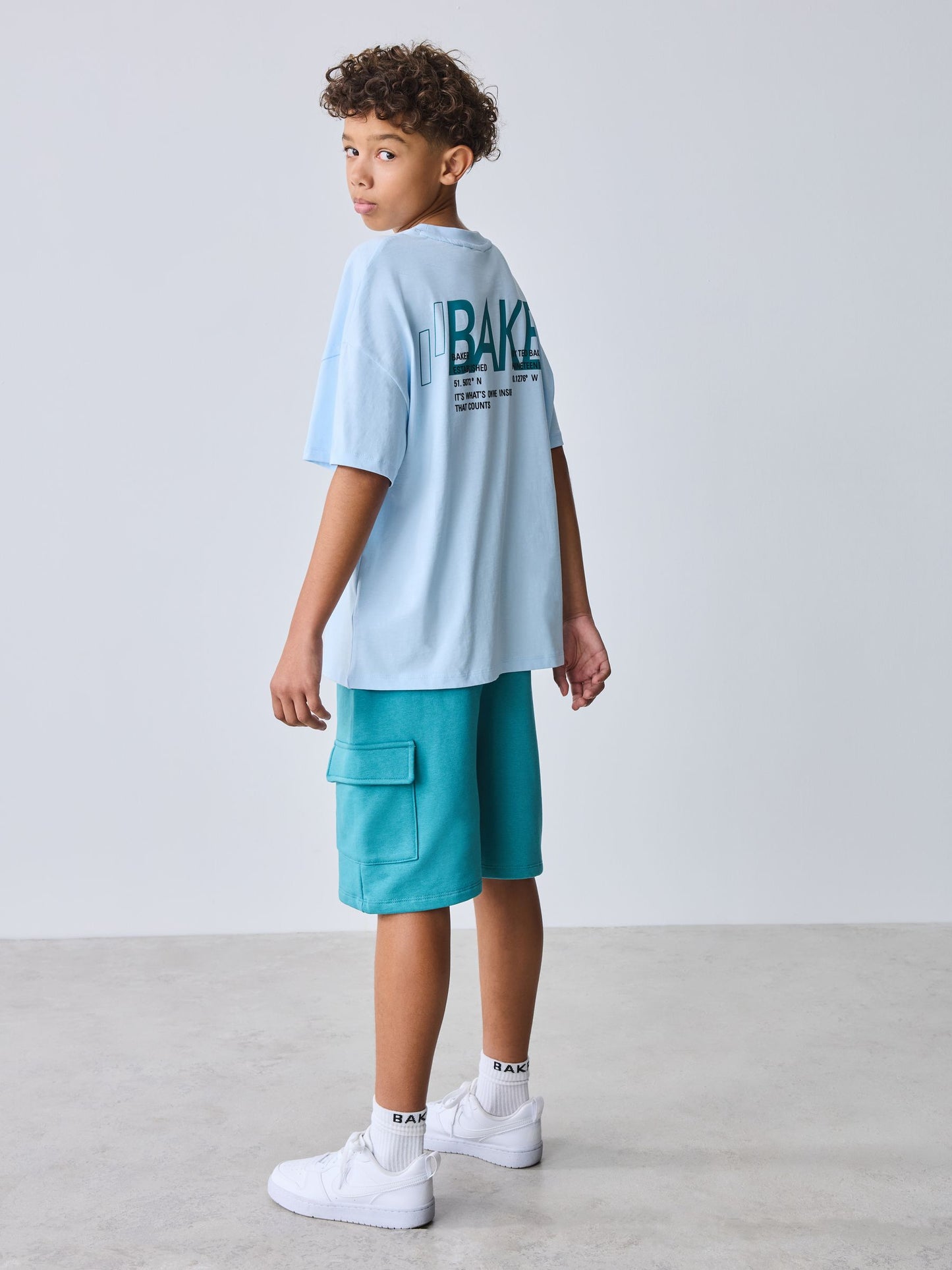 Baker by Ted Baker Oversized Graphic T-Shirt and Shorts Set image 3