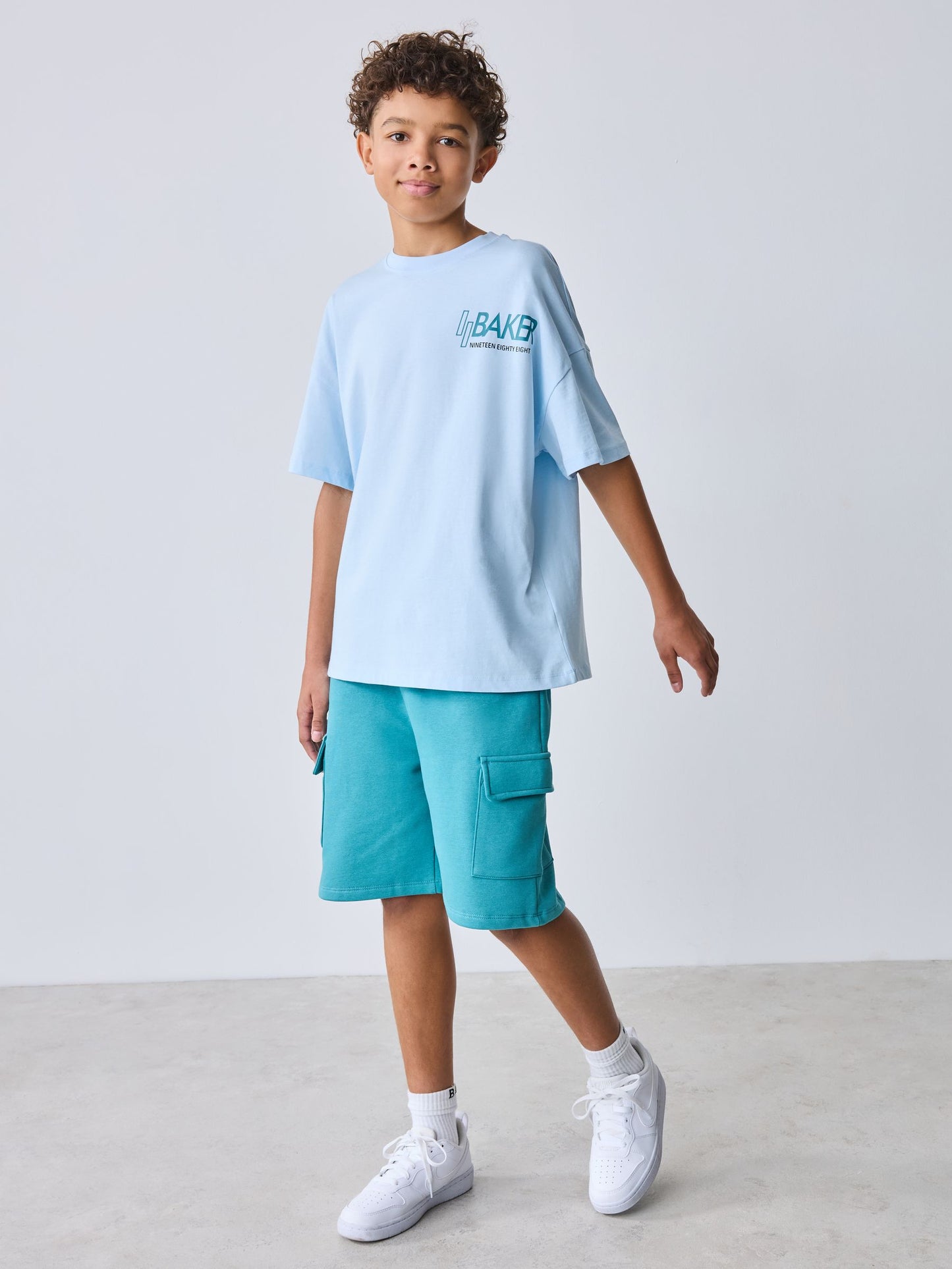 Baker by Ted Baker Oversized Graphic T-Shirt and Shorts Set image 1