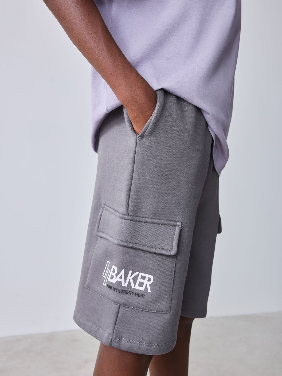 Baker by Ted Baker Purple Baker by Ted Baker Oversized Graphic T-Shirt and Shorts Set - image 5