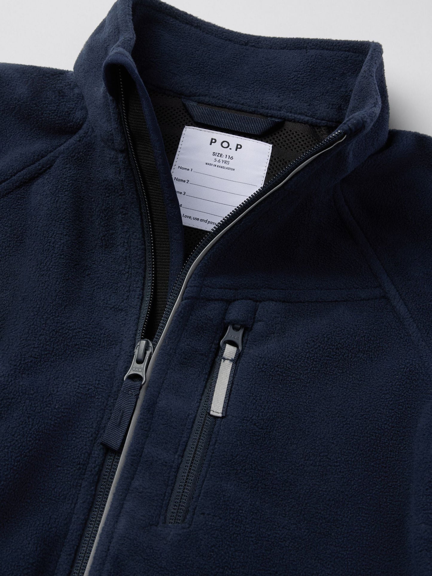Dsiney Kidz - Polarn O. Pyret Light Blue Waterproof Fleece Jacket image 3
