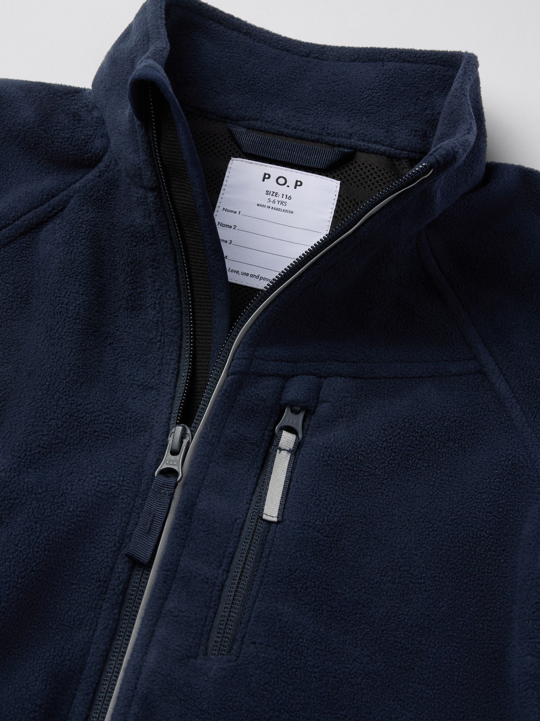 Dsiney Kidz - Polarn O. Pyret Light Blue Waterproof Fleece Jacket image 3