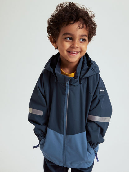 Dsiney Kidz - Polarn O. Pyret Blue Waterproof Shell Coat image 1