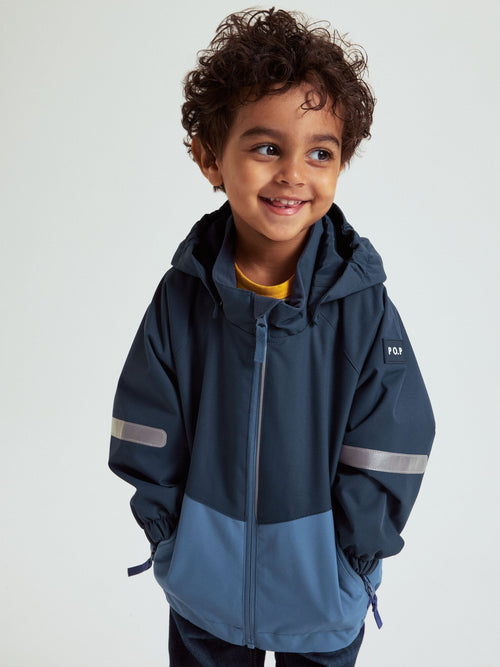 Dsiney Kidz - Polarn O. Pyret Blue Waterproof Shell Coat image 1