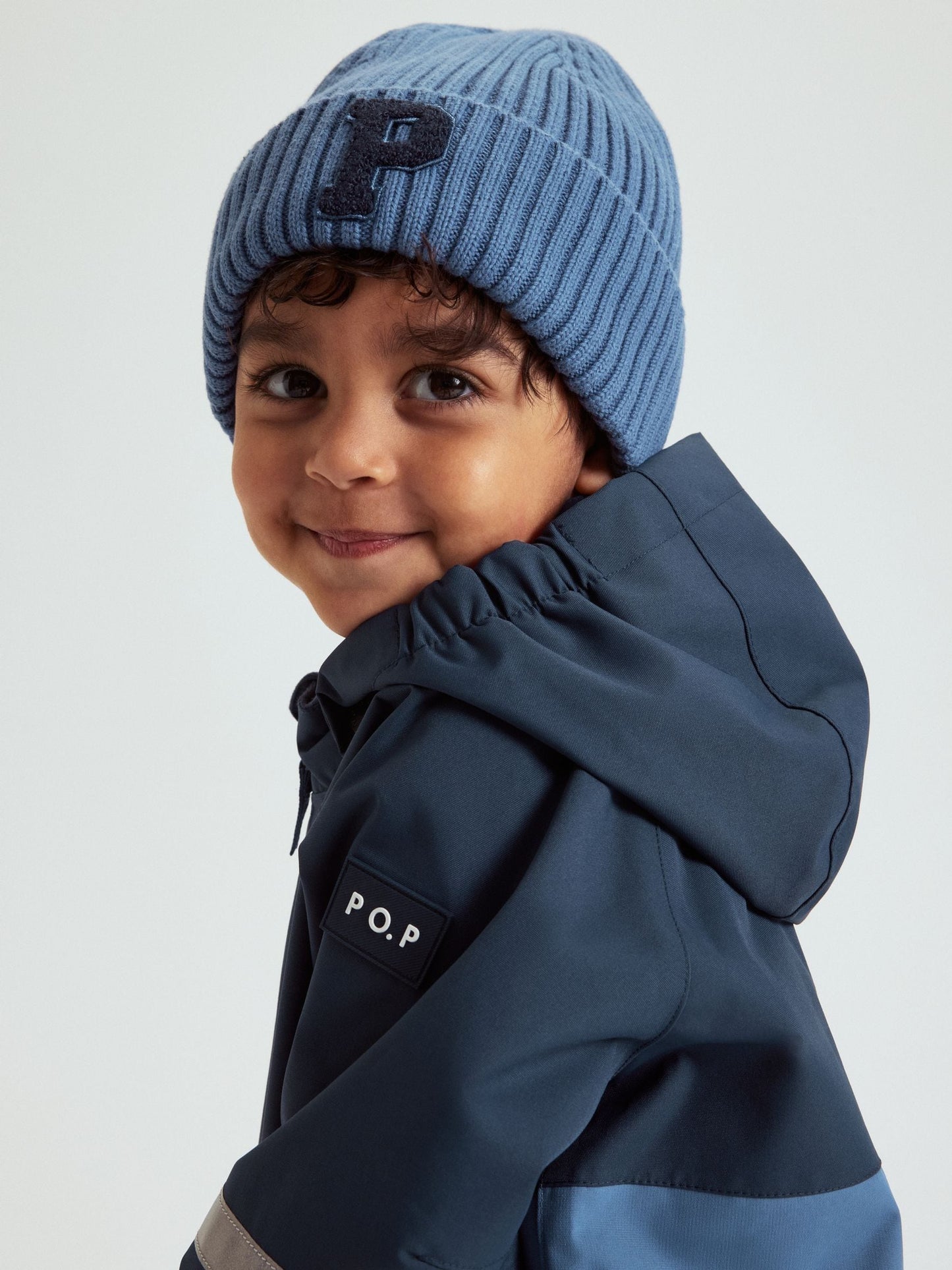 Dsiney Kidz - Polarn O. Pyret Blue Waterproof Shell Coat image 2