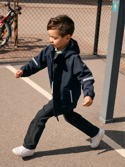 Dsiney Kidz - Polarn O. Pyret Blue Waterproof Shell Coat image 1
