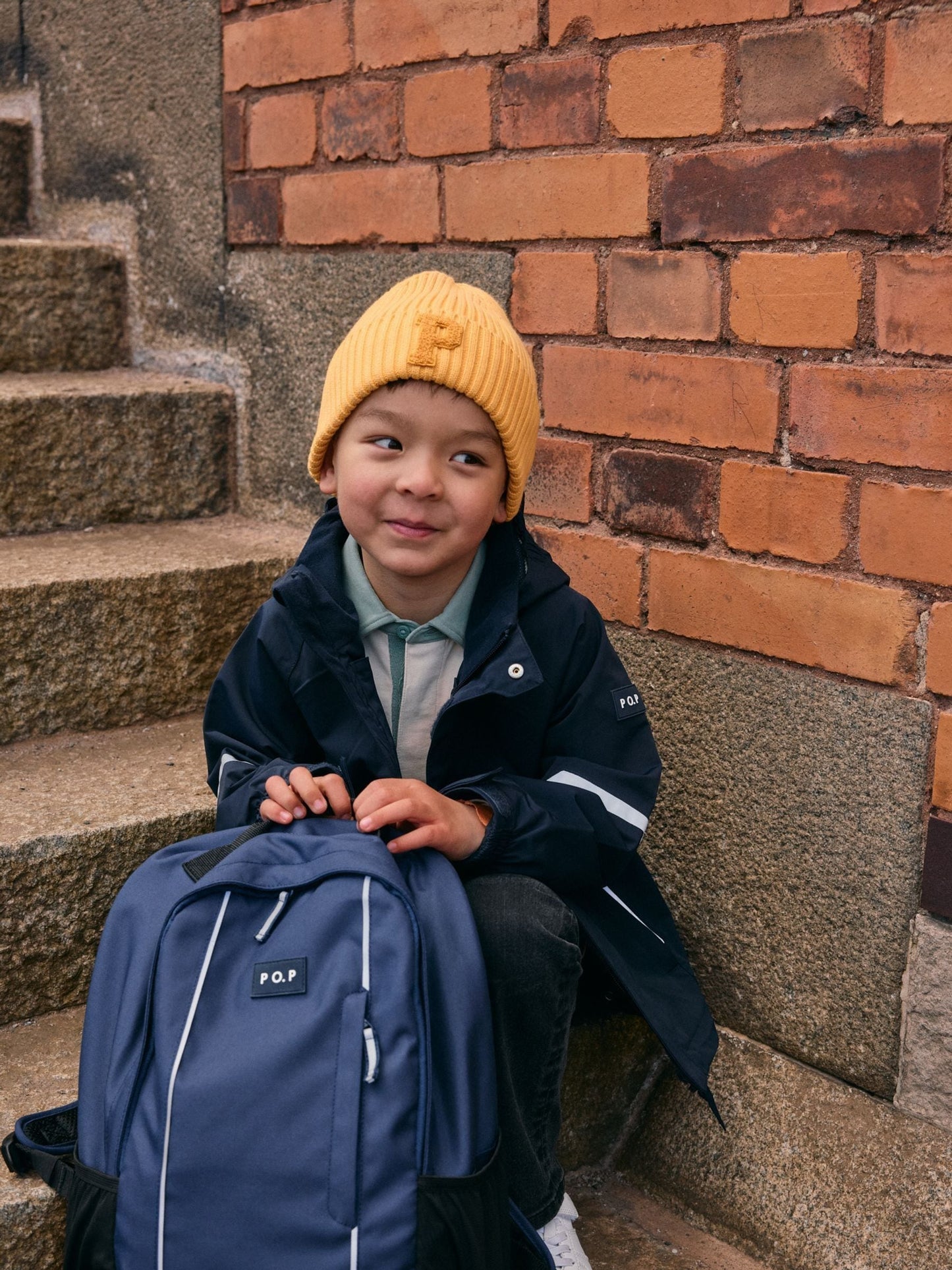 Dsiney Kidz - Polarn O. Pyret Blue Waterproof Shell Coat image 10