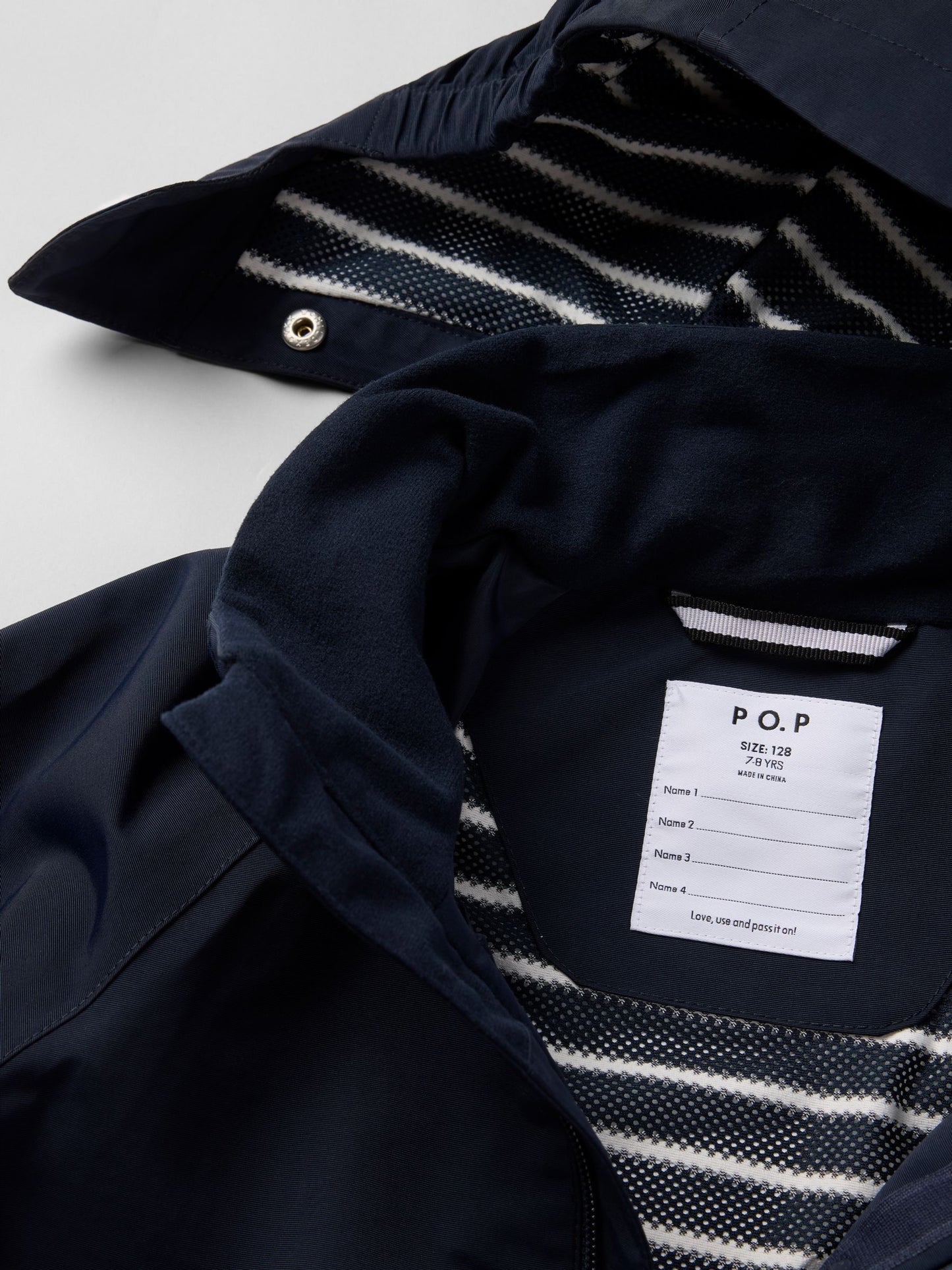 Dsiney Kidz - Polarn O. Pyret Blue Waterproof Shell Coat image 2