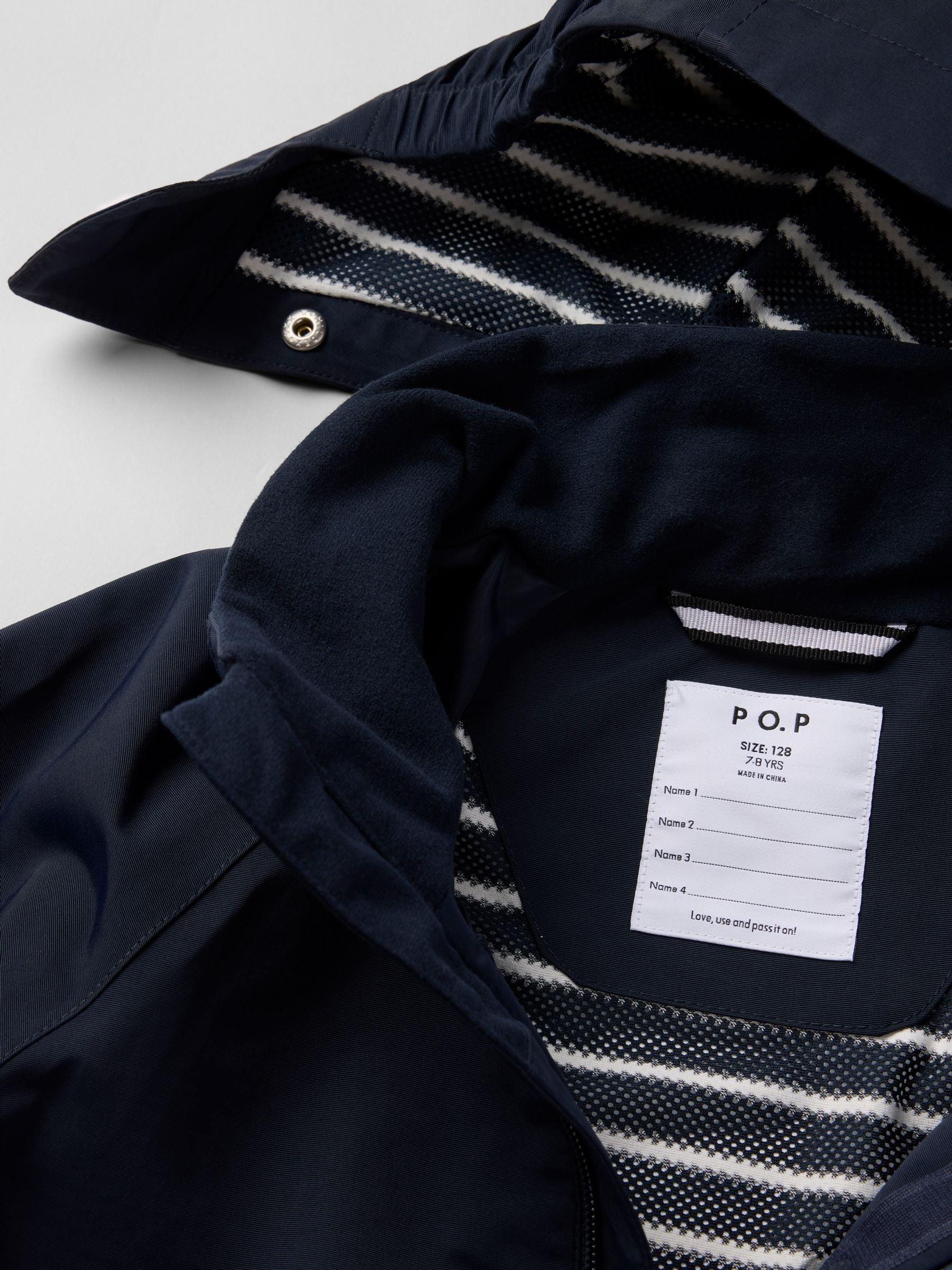 Dsiney Kidz - Polarn O. Pyret Blue Waterproof Shell Coat image 2