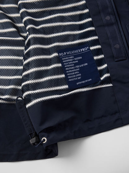 Dsiney Kidz - Polarn O. Pyret Blue Waterproof Shell Coat image 4