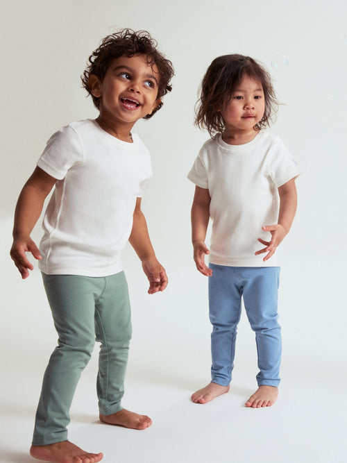 Polarn O. Pyret White Cotton Short Sleeve T-Shirt image 1