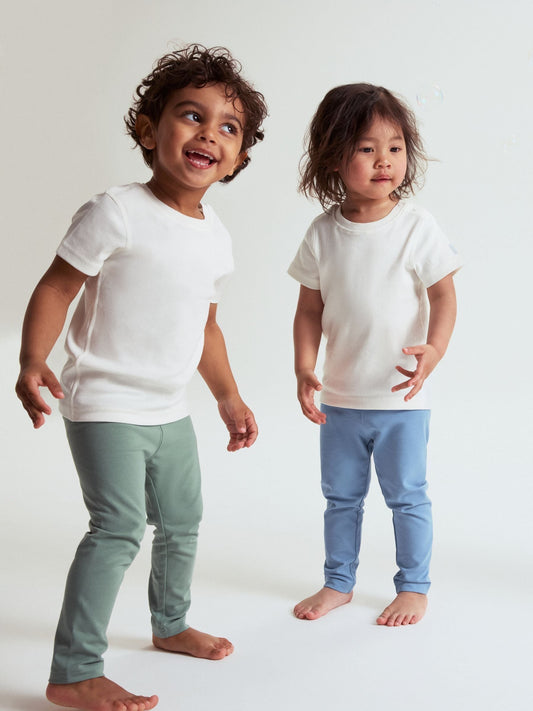 Polarn O. Pyret White Cotton Short Sleeve T-Shirt image 1
