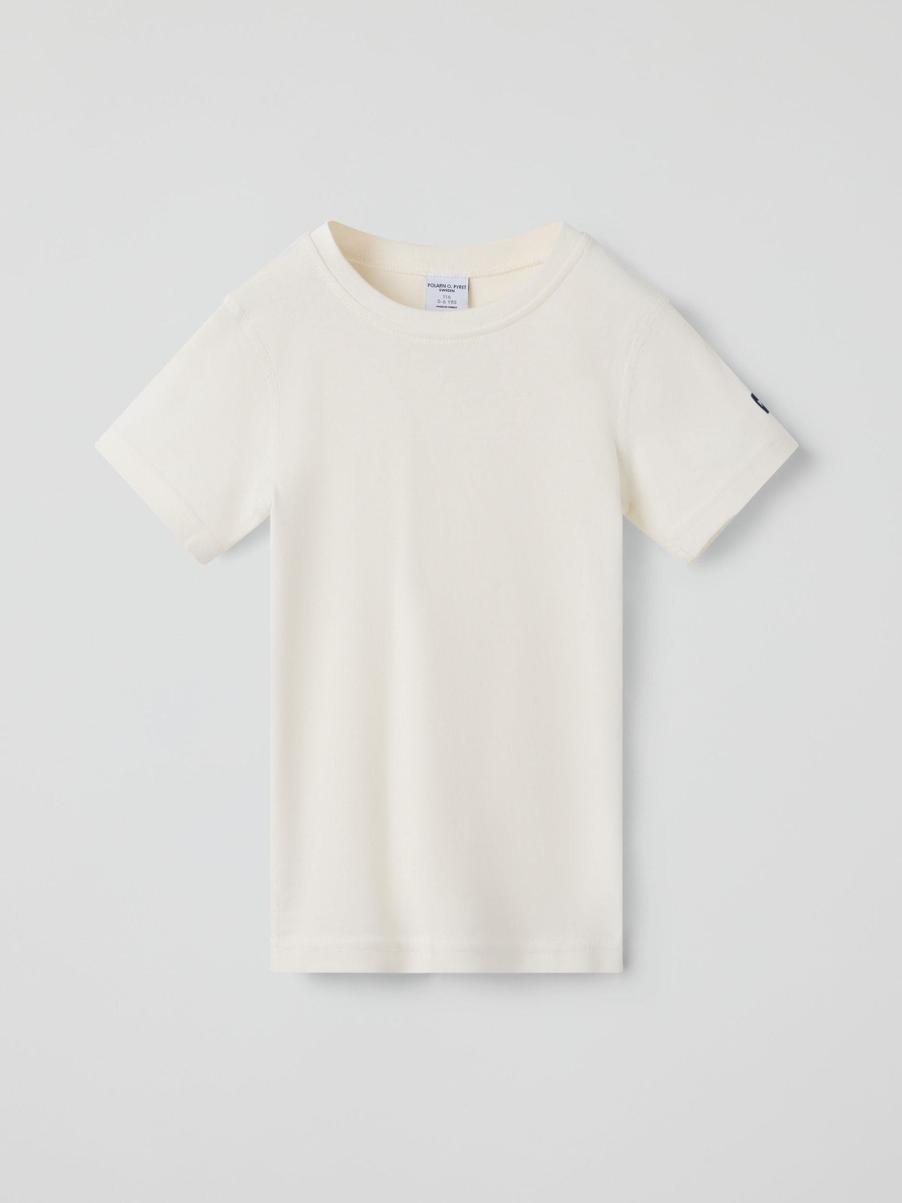 Polarn O. Pyret White Cotton Short Sleeve T-Shirt image 4