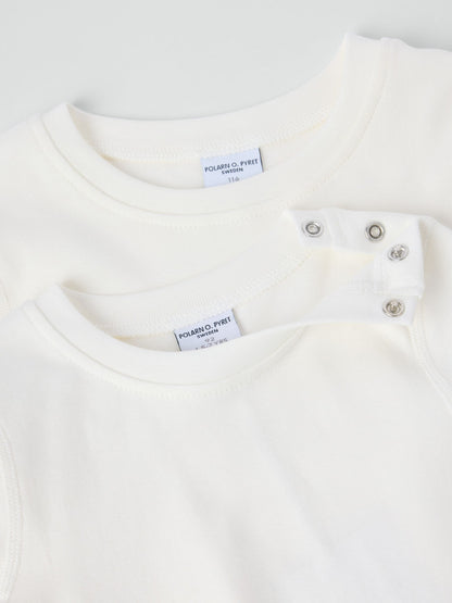Polarn O. Pyret White Cotton Short Sleeve T-Shirt image 5
