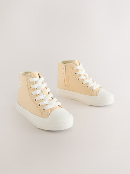 Yellow Standard Fit (F) High Top Trainers image 1