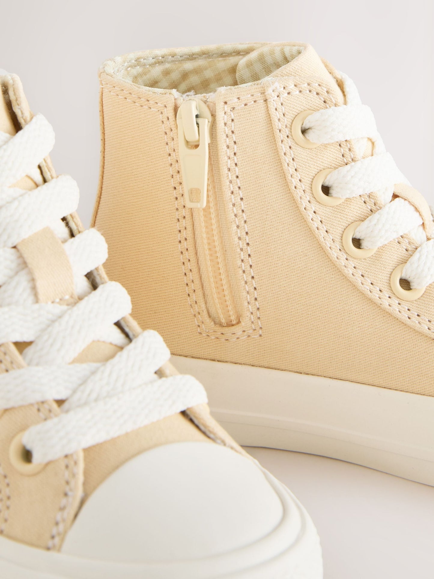Yellow Standard Fit (F) High Top Trainers image 5
