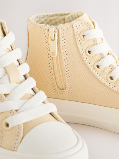 Yellow Standard Fit (F) High Top Trainers image 5