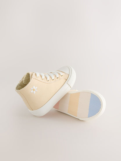 Yellow Standard Fit (F) High Top Trainers image 6