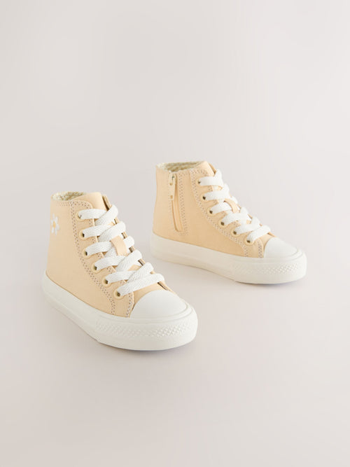 Yellow Standard Fit (F) High Top Trainers image 1