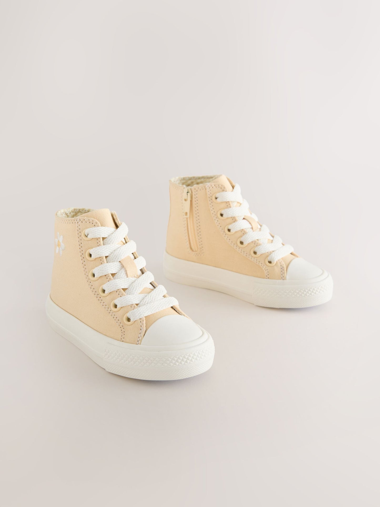 Yellow Standard Fit (F) High Top Trainers image 2