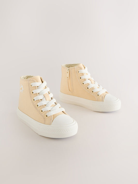 Yellow Standard Fit (F) High Top Trainers image 2