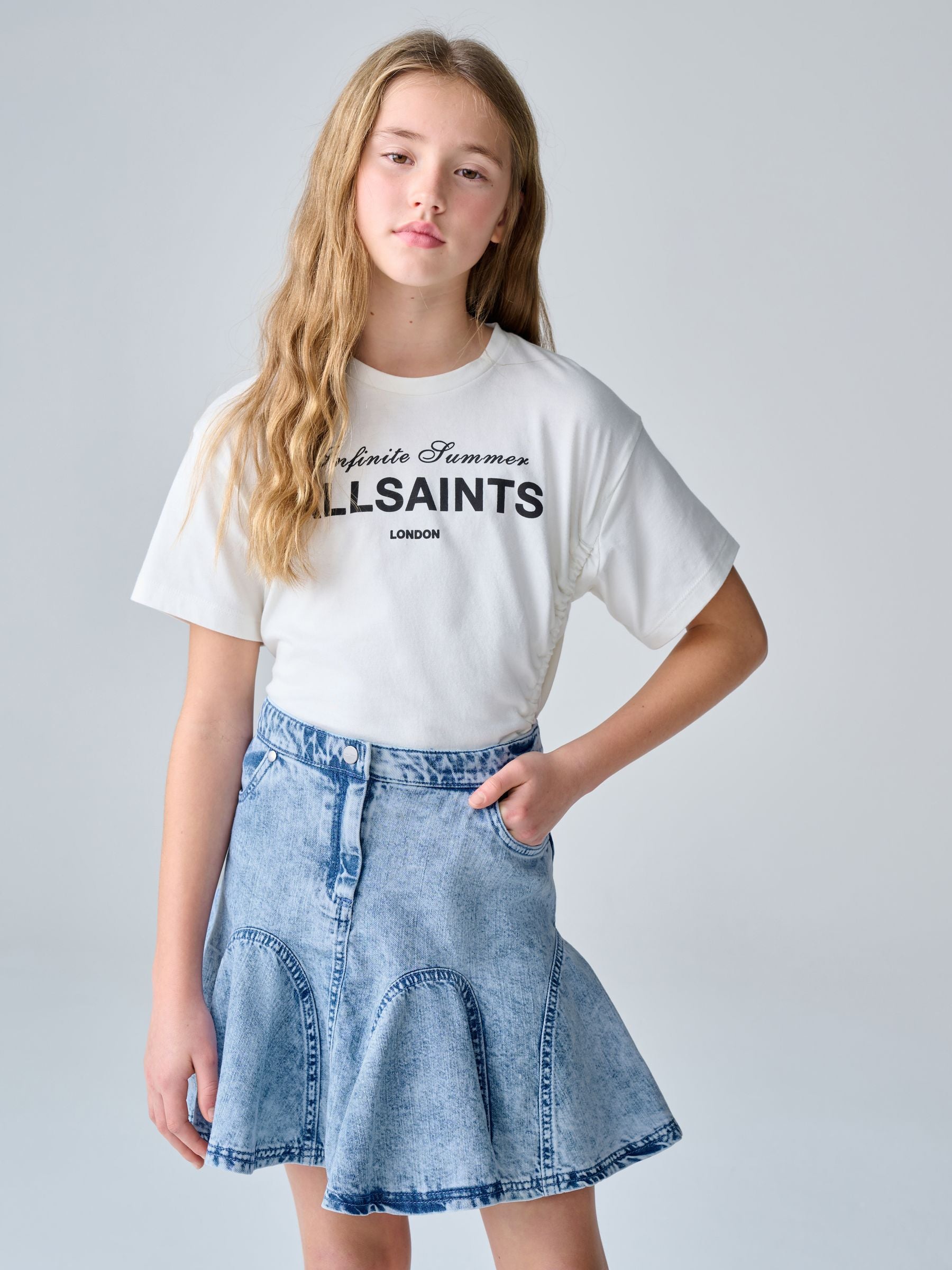 Dsiney Kidz - smALLSAINTS Denim Godet Denim Skirt image 2