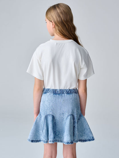 Dsiney Kidz - smALLSAINTS Denim Godet Denim Skirt image 3