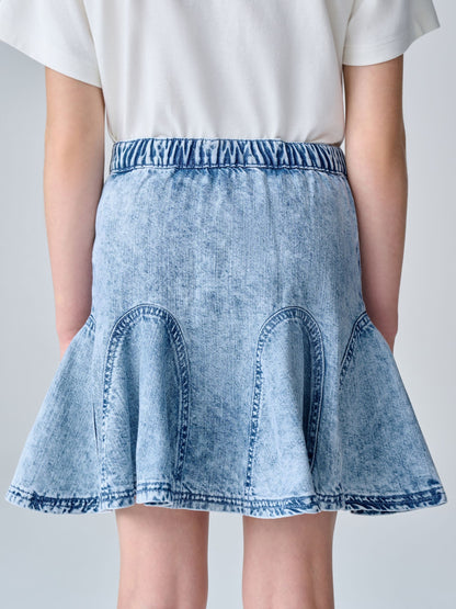Dsiney Kidz - smALLSAINTS Denim Godet Denim Skirt image 4
