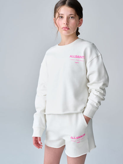 smALLSAINTS White Underground Sweatshirt and Shorts Set - image 3