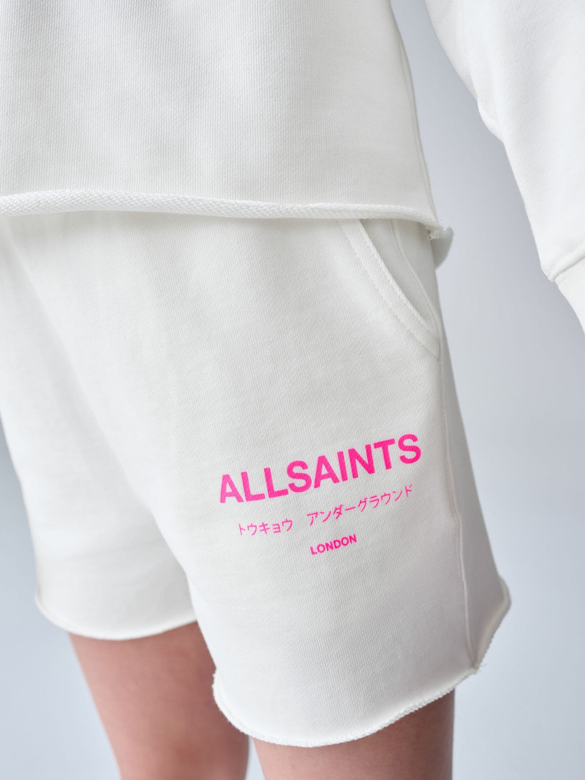 smALLSAINTS White Underground Sweatshirt and Shorts Set - image 5