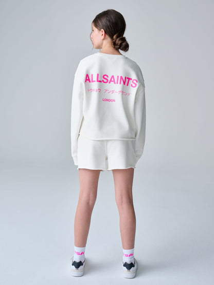 smALLSAINTS White Underground Sweatshirt and Shorts Set - image 6