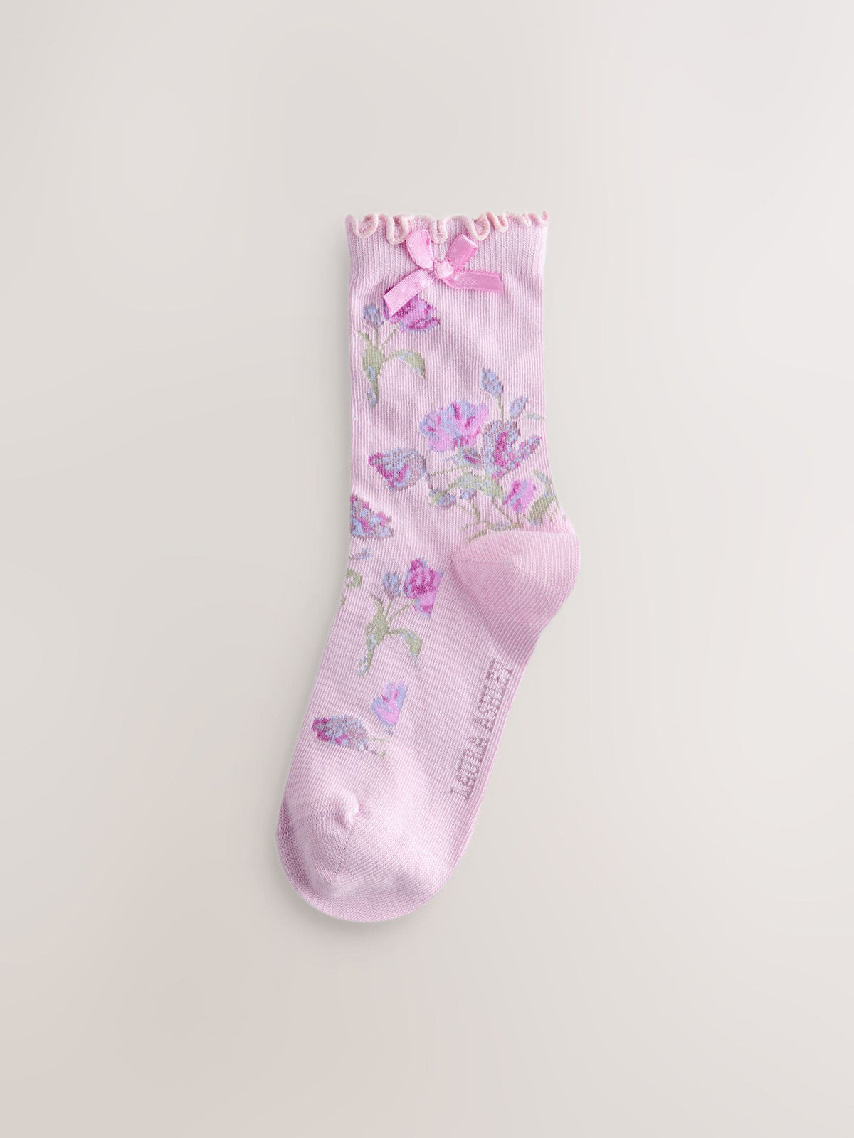 Laura Ashley Multi Floral Scalloped Edge Socks 3 Pack image 2