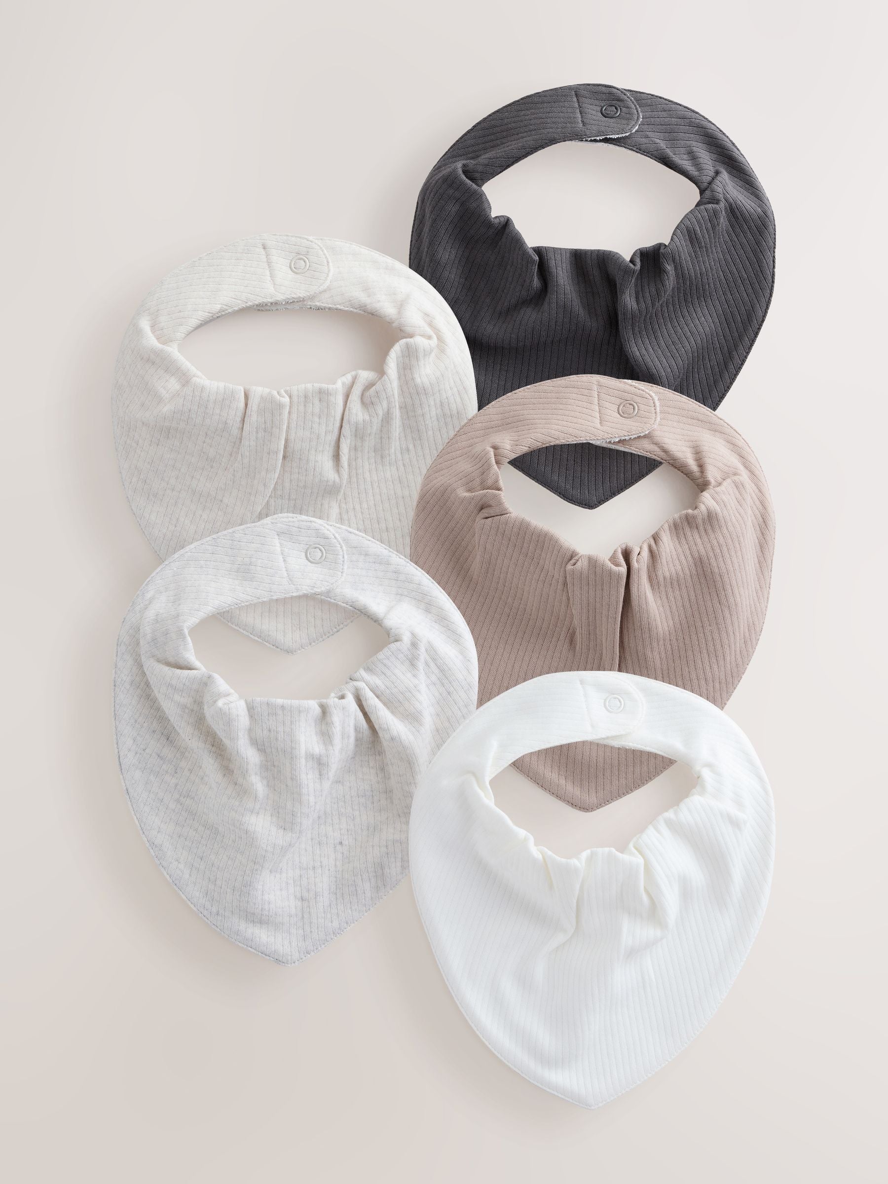 Neutral Baby Bibs 5 Pack image 1