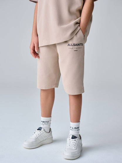 Dsiney Kidz - smALLSAINTS Neutral/Waffle Underground T-Shirt and Sweat Shorts Set image 2