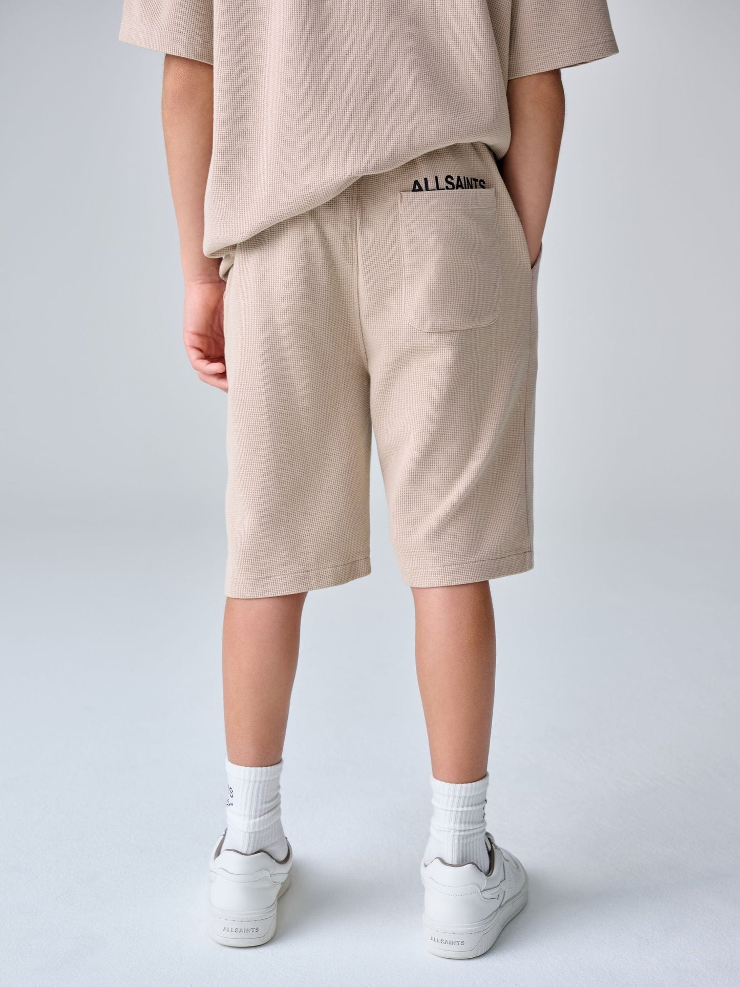 Dsiney Kidz - smALLSAINTS Neutral/Waffle Underground T-Shirt and Sweat Shorts Set image 5