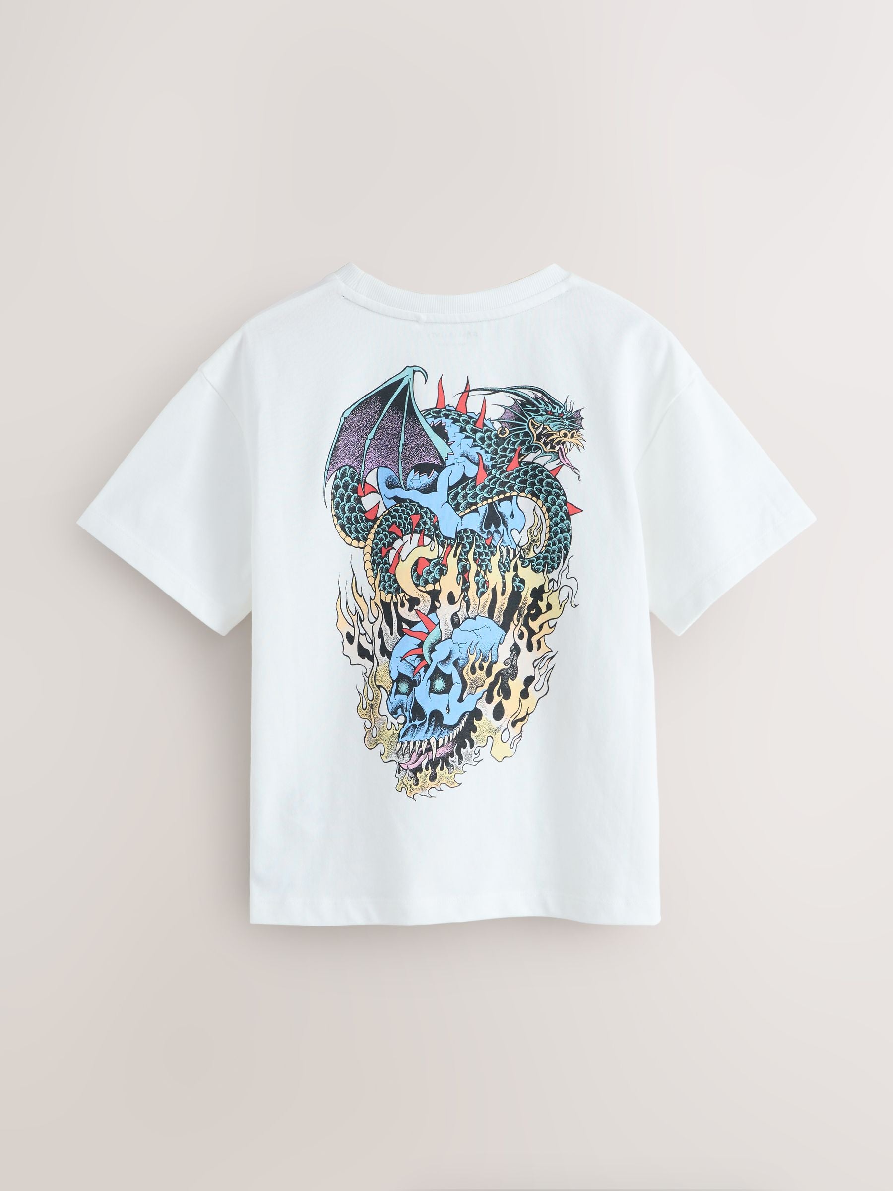 Dsiney Kidz - smALLSAINTS White/Writher Oversized Graphic Crew Neck T-Shirt image 6
