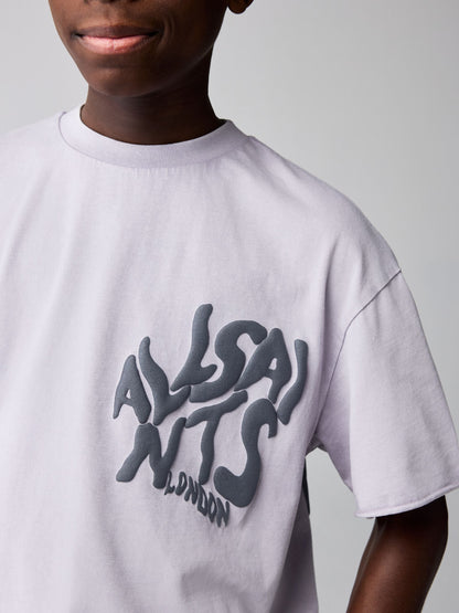 Dsiney Kidz - smALLSAINTS Washed Purple/Waffle Orlando T-Shirt and Sweat Shorts Set image 3
