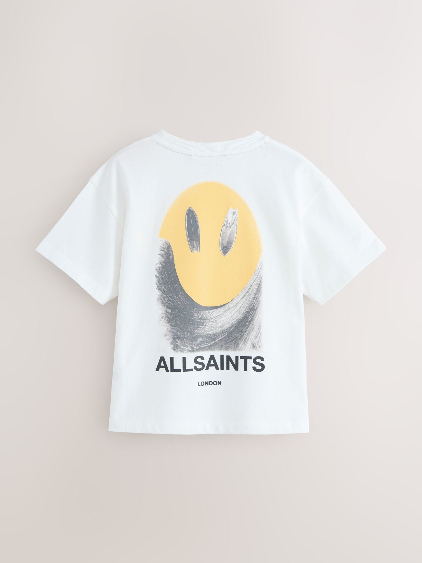 Dsiney Kidz - smALLSAINTS White/Party Wave Oversized Graphic Crew Neck T-Shirt image 6