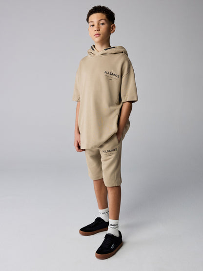 Dsiney Kidz - smALLSAINTS Neutral Underground Oversized Short Sleeve Hoodie and Shorts Set image 1