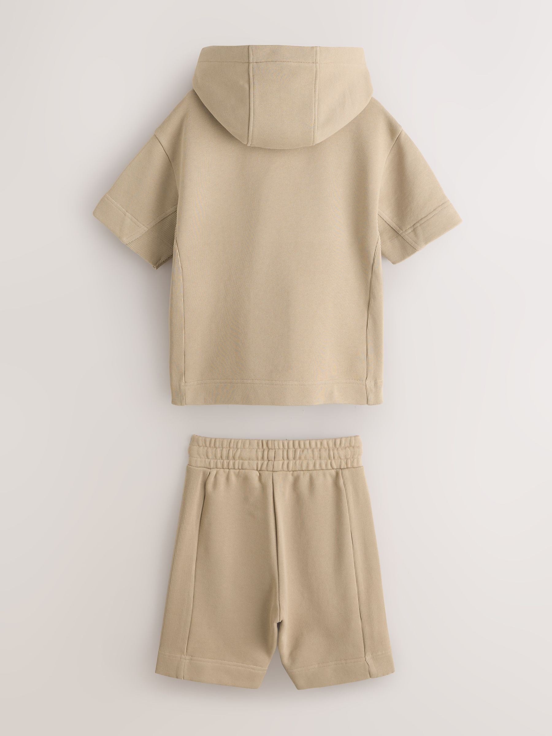 Dsiney Kidz - smALLSAINTS Neutral Underground Oversized Short Sleeve Hoodie and Shorts Set image 8