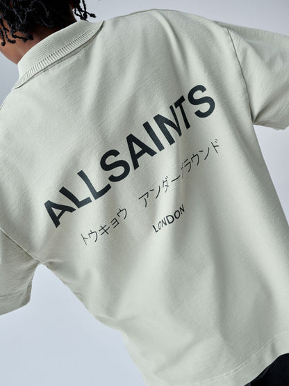 Dsiney Kidz - smALLSAINTS Mint Green Underground Open Collar Polo Shirt image 4