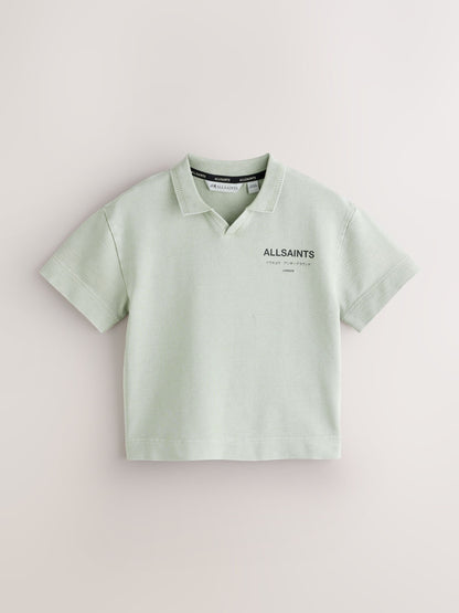 Dsiney Kidz - smALLSAINTS Mint Green Underground Open Collar Polo Shirt image 6