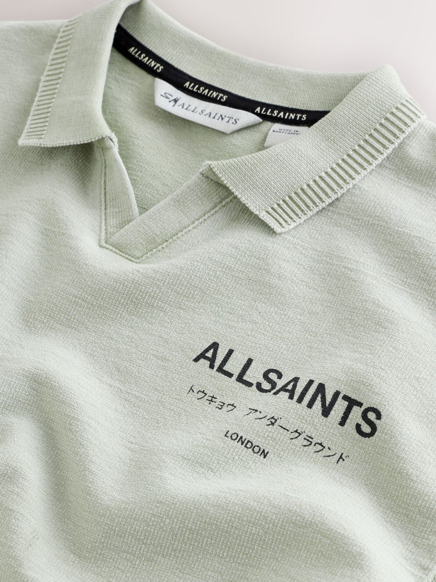 Dsiney Kidz - smALLSAINTS Mint Green Underground Open Collar Polo Shirt image 8