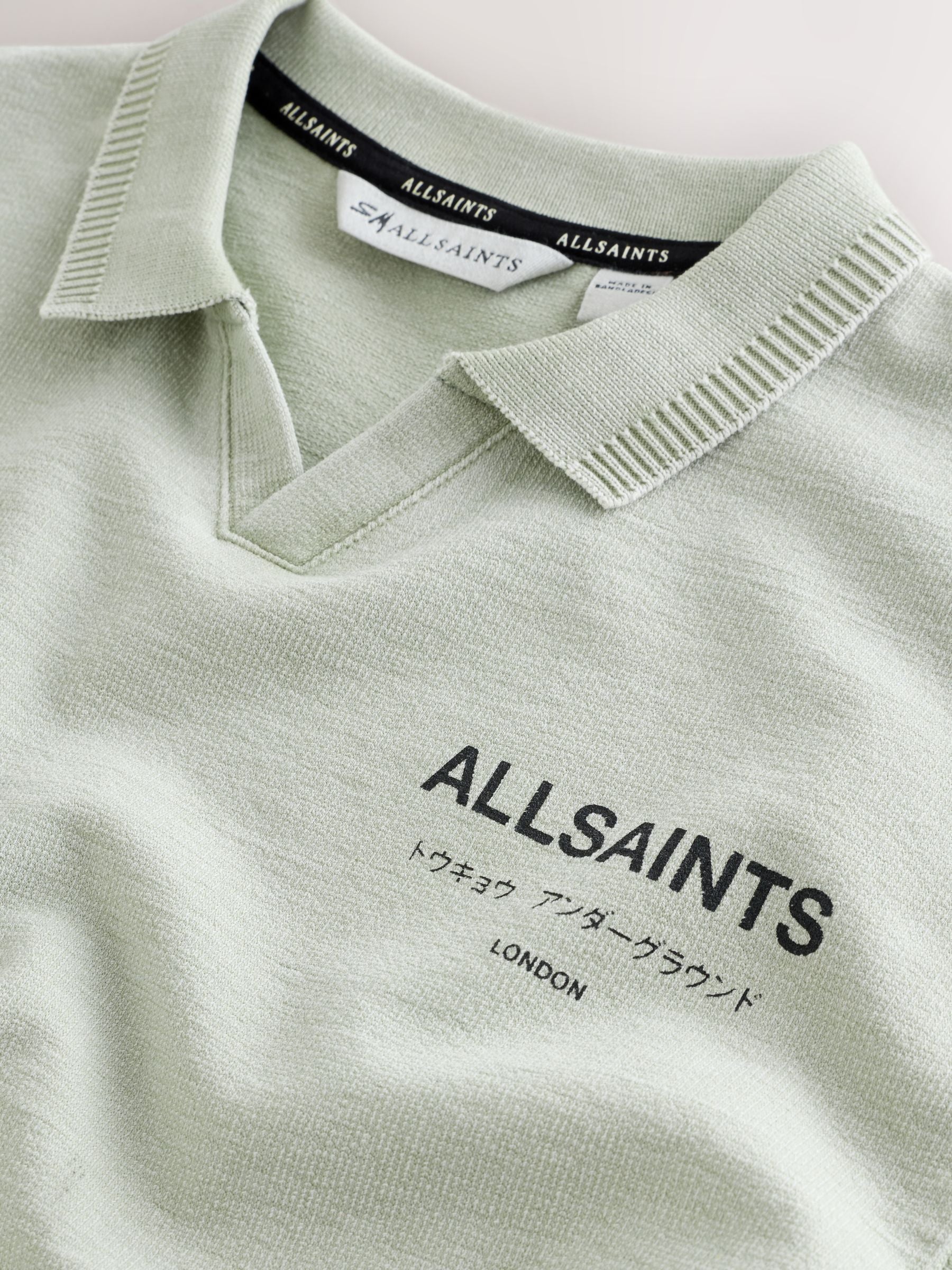 Dsiney Kidz - smALLSAINTS Mint Green Underground Open Collar Polo Shirt image 8