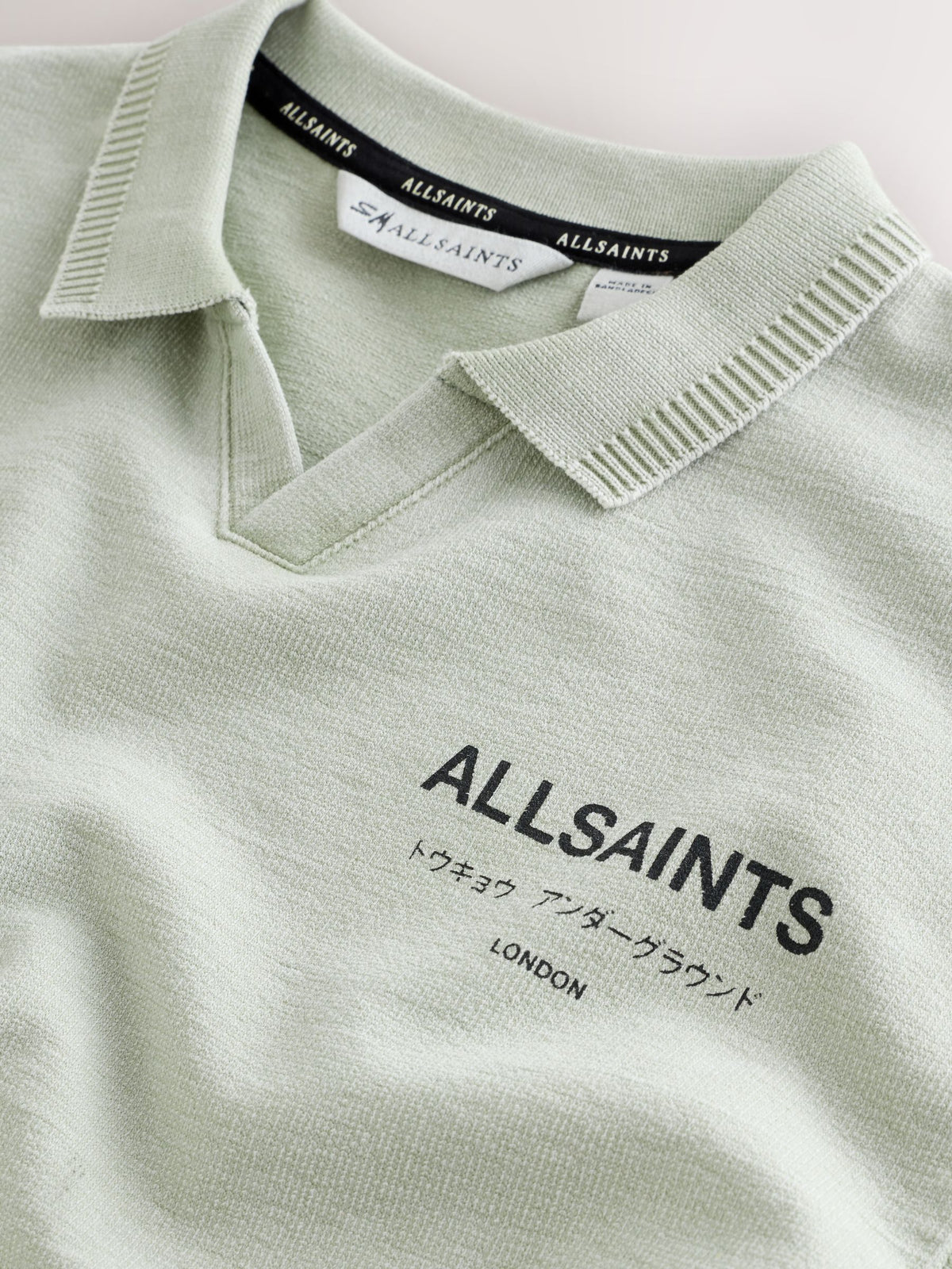 Dsiney Kidz - smALLSAINTS Mint Green Underground Open Collar Polo Shirt image 8