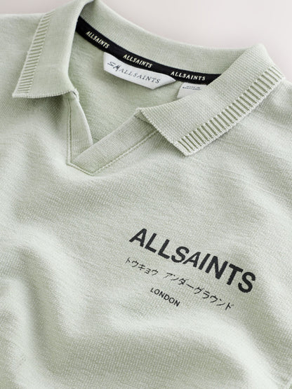 Dsiney Kidz - smALLSAINTS Mint Green Underground Open Collar Polo Shirt image 8