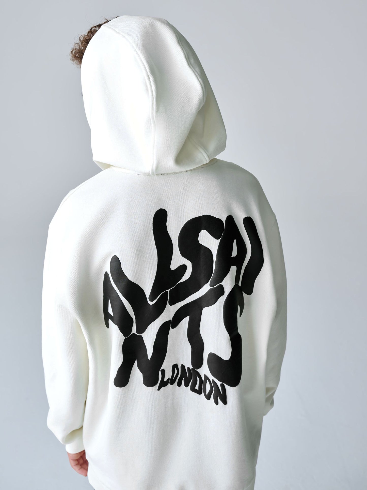 Dsiney Kidz - smALLSAINTS White Oversized Orlando Pullover Hoodie image 4